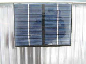 panneau solaire sur le séchoir